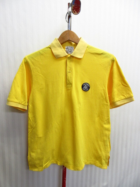 SINA CIVA シナコバ ポロシャツ メンズS 黄 イエローシャツ 襟付き半袖カットソー ロゴ付きシャツ 半袖シャツ 半袖ウエア 07302拍卖