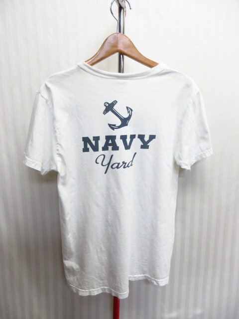 BUZZ RICKSONS バズリクソンズ Tシャツ メンズS 白Tシャツ US NAVY ミリタリーシャツ 半袖カットソー 白シャツ ヴィンテージ仕様07301拍卖