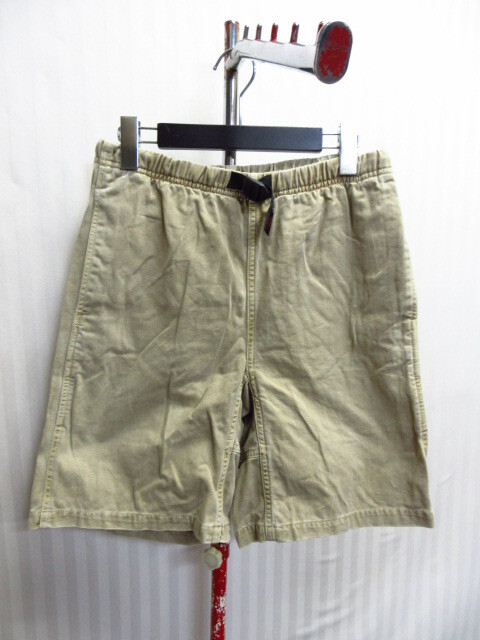 グラミチ ショートパンツ メンズS ベージュ系 ハーフパンツ クライミングパンツ アウトドアショーツ トレッキングパンツ 登山 08084拍卖