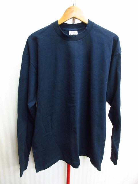 PRO CLUB プロクラブ ロンT メンズXL LL 紺 長袖Tシャツ リブ付き長袖カットソー 長袖シャツ ネイビーシャツ 無地Tシャツ 08143拍卖