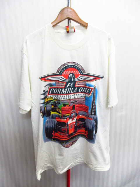 未使用 2000年 F1 アメリカGP Tシャツ メンズL XL相当 レーシングシャツ カーレース インディアナポリス 半袖シャツ 00sビンテージ07151拍卖