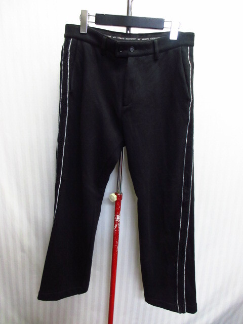 アルマーニ・エクスチェンジ ライン付きデザイン スウェットパンツ メンズS イージースラックス トラックパンツ ジャージパンツ 08193拍卖