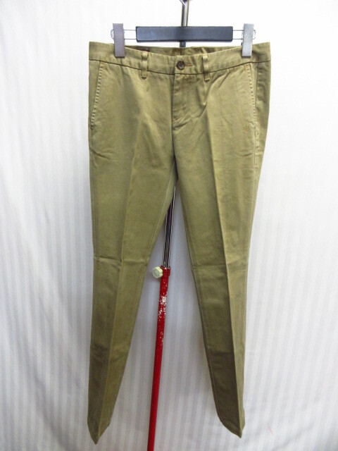 未使用 YANUK ヤヌーク チノパン W25 ベージュ トラウザーズ トラウザーパンツ コットンパンツ 綿パン ズボン 08224拍卖