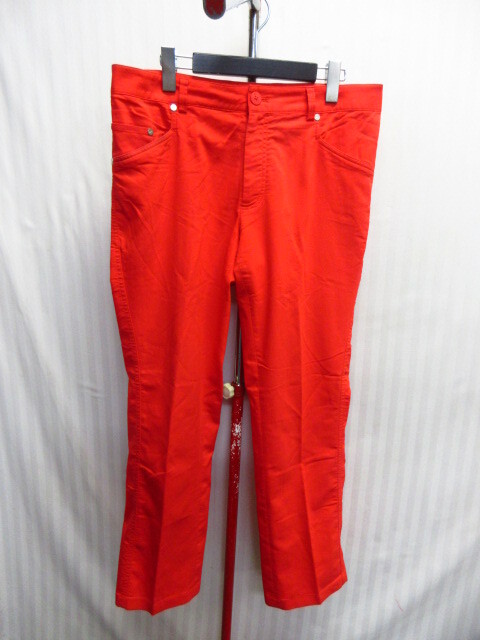 ナイキゴルフ NIKE GOLF DRI FIT ストレッチパンツ メンズW33 蛍光レッド ゴルフウエア ゴルフパンツ スポーツスラックスパンツ08272拍卖