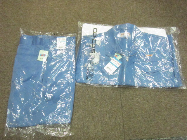 未使用 コーコス信岡 ワークウエア上下セットアップ メンズL W90 ビッグサイズ ワークジャケット&パンツ 作業着 作業ウエア 08029拍卖