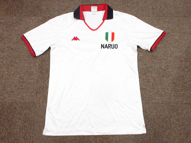 KAPPA カッパ サッカーイタリア代表 90sヴィンテージ ユニフォーム メンズL 半袖ゲームシャツ 襟付きサッカーシャツ ジャージ 08202拍卖