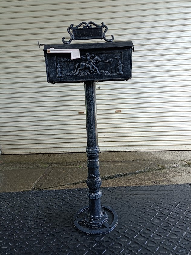 アメリカンポスト スタンドポスト アンティーク ヴィンテージ風 郵便受け 郵便ポスト拍卖