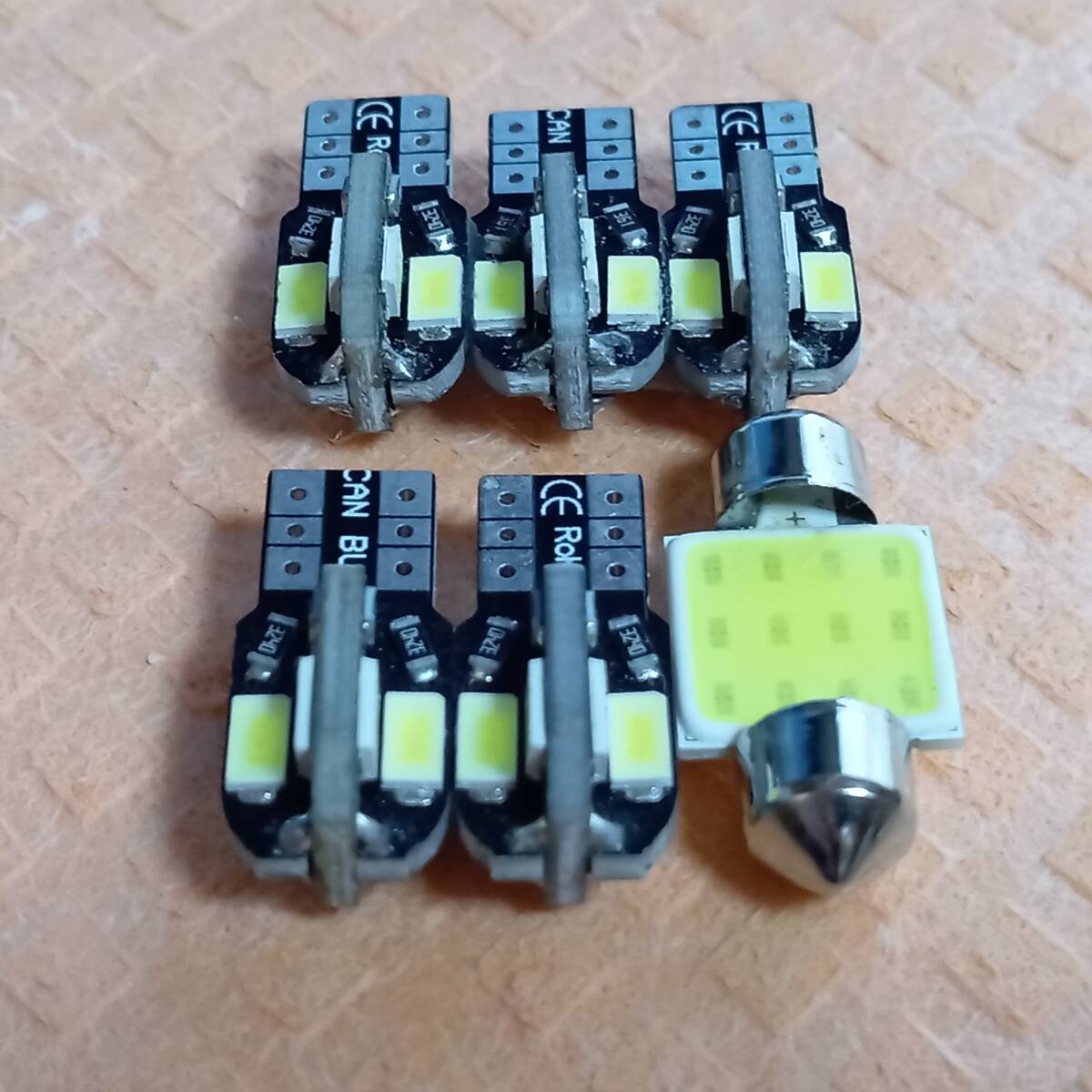 超爆光!スペイド 140系T10 LED ポジションランプ ナンバー灯 ルームランプ 6個セット ホワイト トヨタ /8/t31拍卖