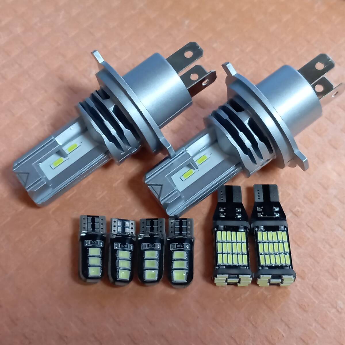 最強!ハイゼット トラック S500P S510P 超爆光! H4 LED ZESヘッドライト バックランプ ナンバー灯 ポジション 8個セット /h4/45/6拍卖