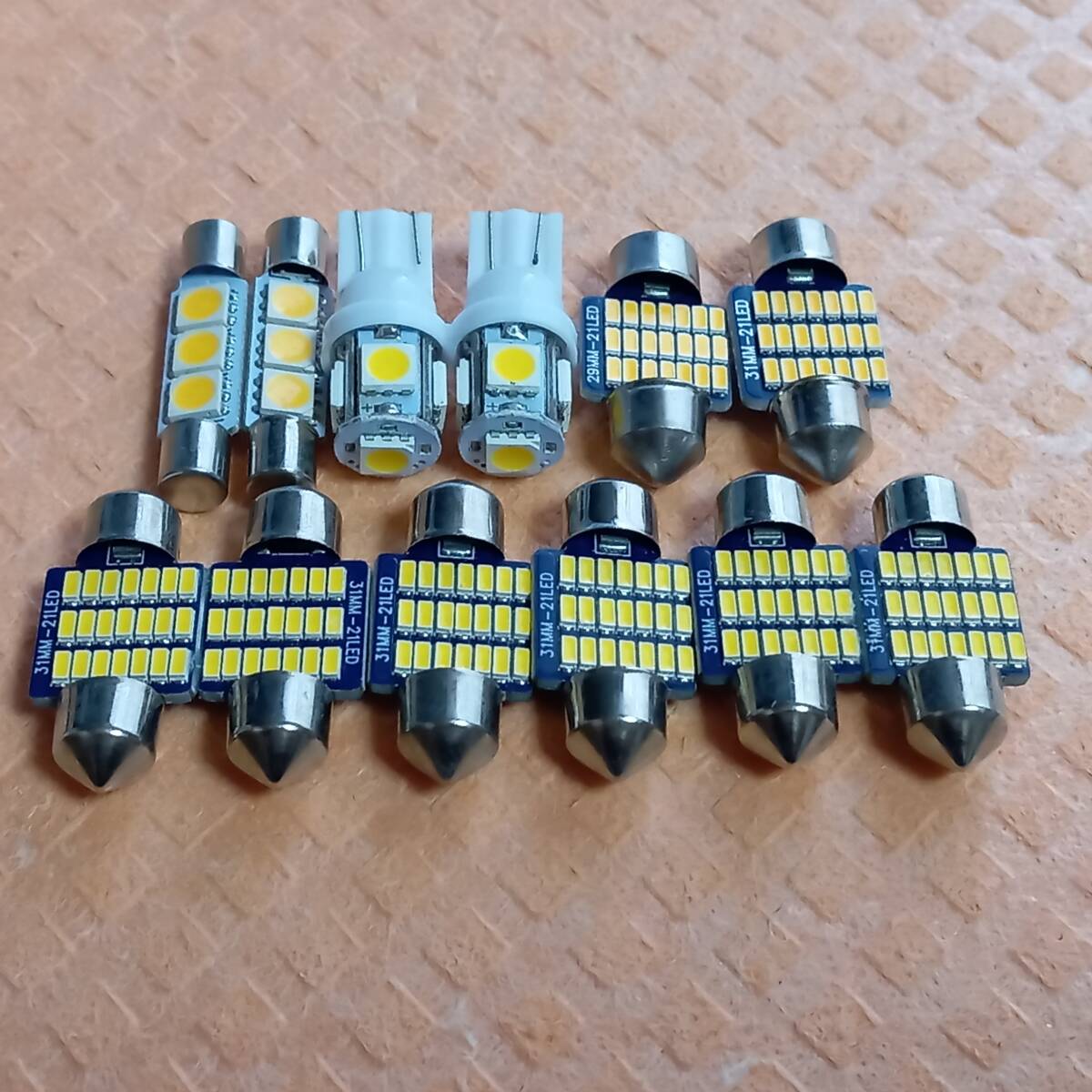 CV系 デリカD:5 前期 電球色 ウォームホワイト 暖色 T10LED ルームランプ 12個セット ミツビシ /d31/d28/d3/d5拍卖