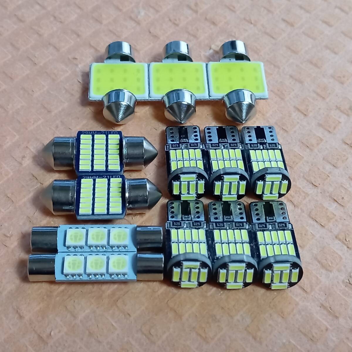 超爆光!CV1W 新型 デリカ D:5 T10 LED ルームランプ 13点セット ホワイト ミツビシ /26/t31/t28/f3拍卖