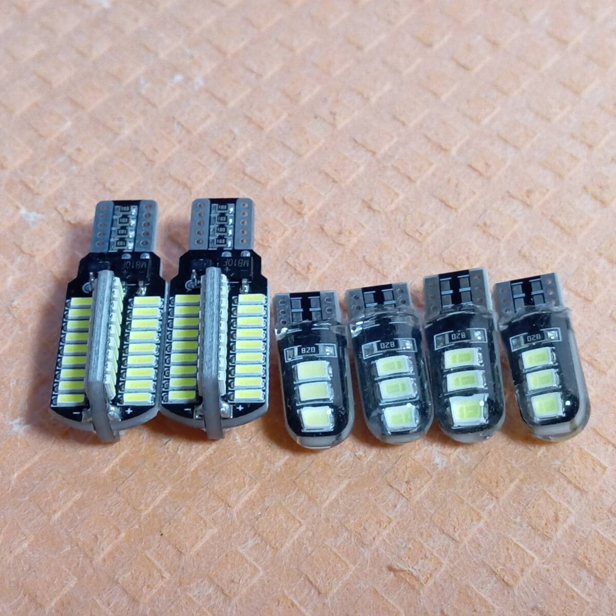 E52 エルグランド ライダー 爆光!LED ポジション球 スモール バックランプ ナンバー灯 6個セット T10 T16 ホワイト /72/6拍卖