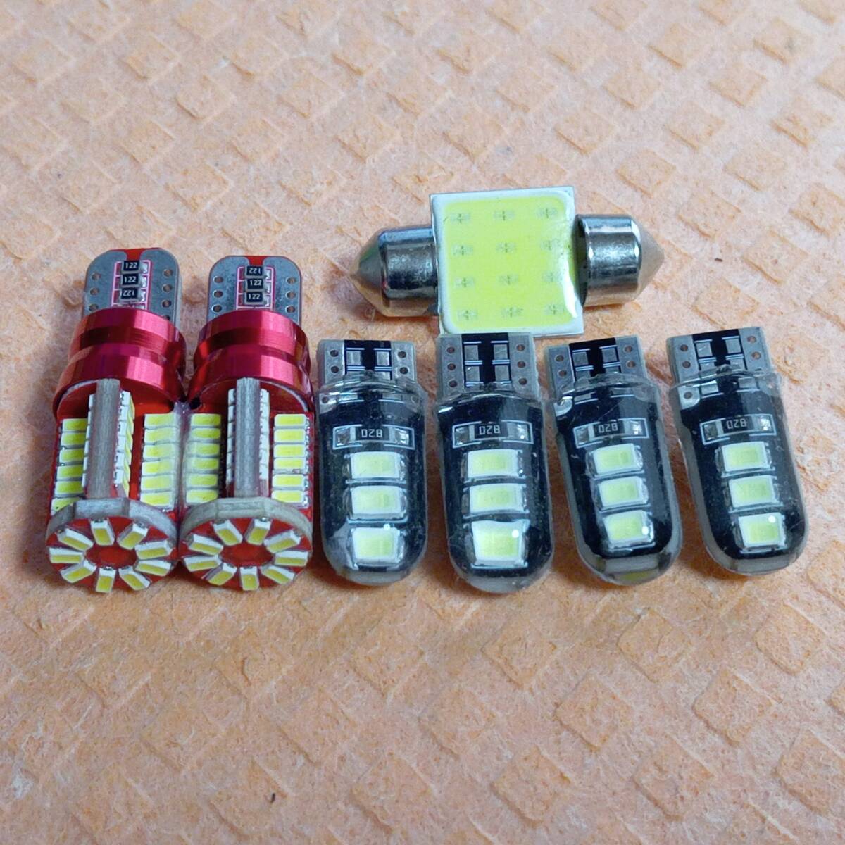 超爆光!アルトラパン HE22S ルームランプ ポジション バックランプ ナンバー灯 T10 LED 7個セット ホワイト スズキ /57/6/t31拍卖