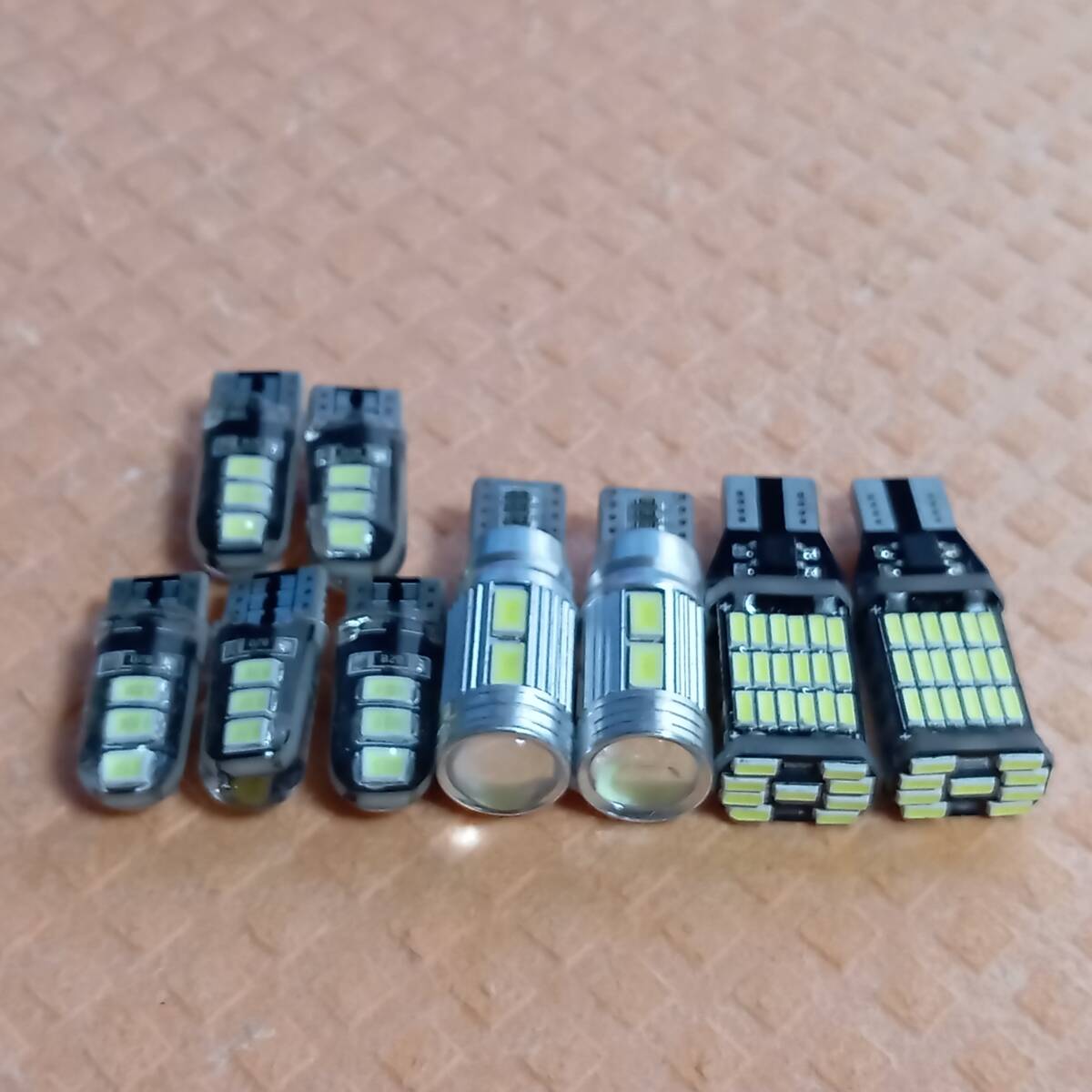 超爆光!アクア NHP10 前期 T10 LED ルームランプ バックランプ ポジション球 ナンバー灯 9個セット ホワイト トヨタ /45/10/6拍卖