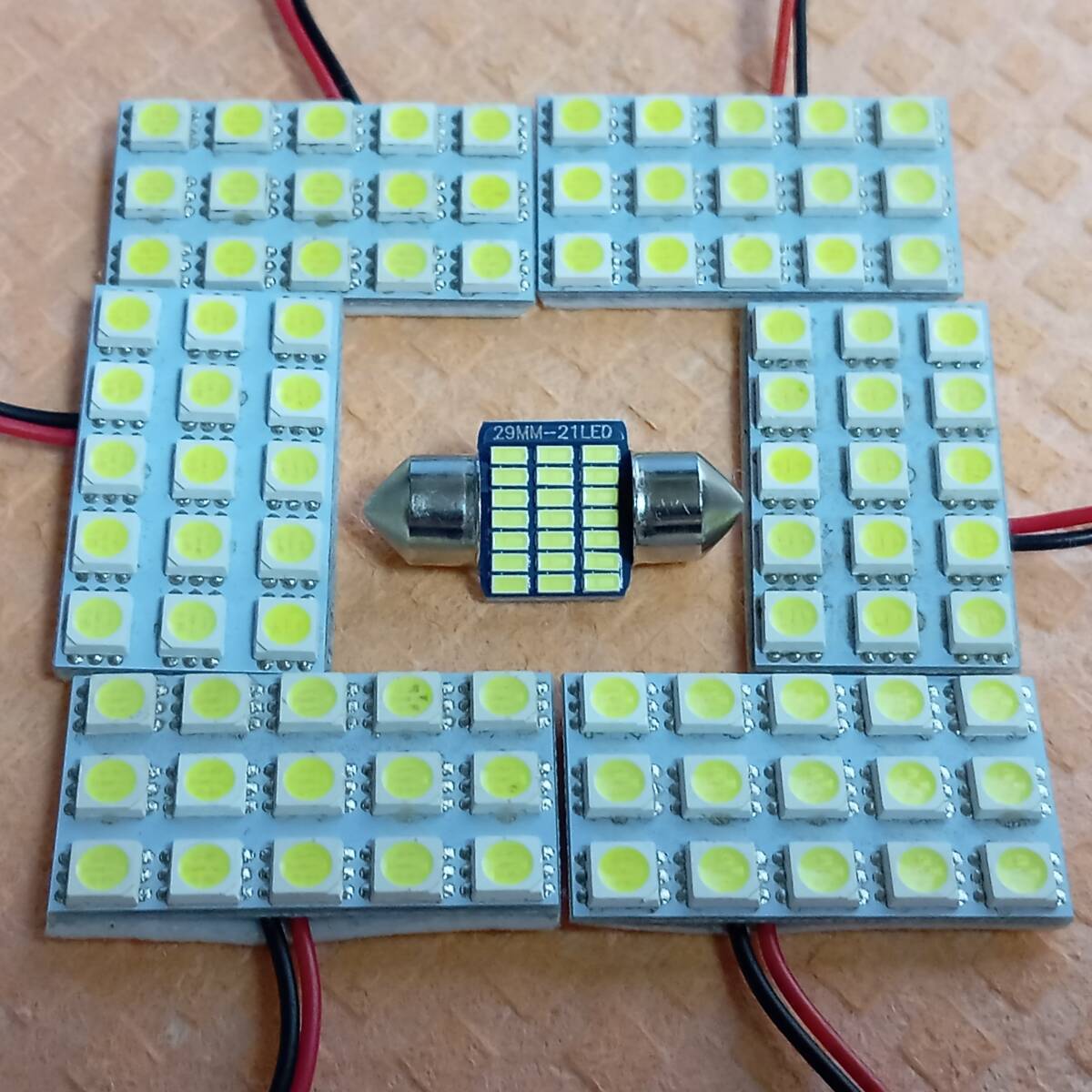 ANH20W ANH25W GGH20W GGH25W アルファード後期 超爆光! T10 LED ルームランプ 7個セット トヨタ /s15/t28拍卖