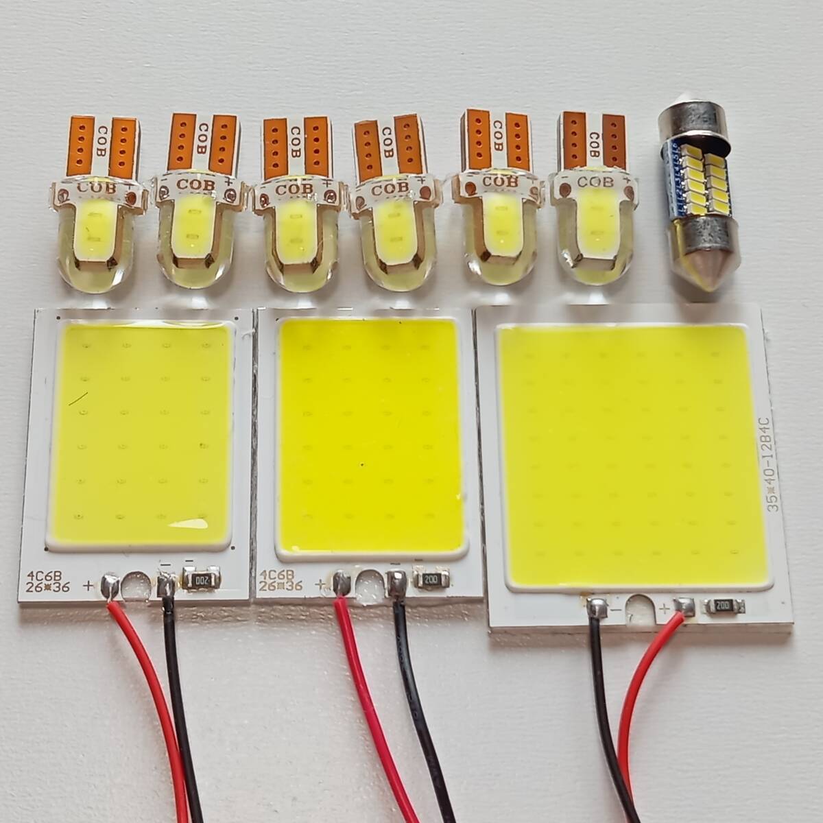 ZVW30系 プリウス 後期 爆光!LED ルームランプ ナンバー灯 COB 10点セット ホワイト トヨタ /c48/c24/t28/c2拍卖