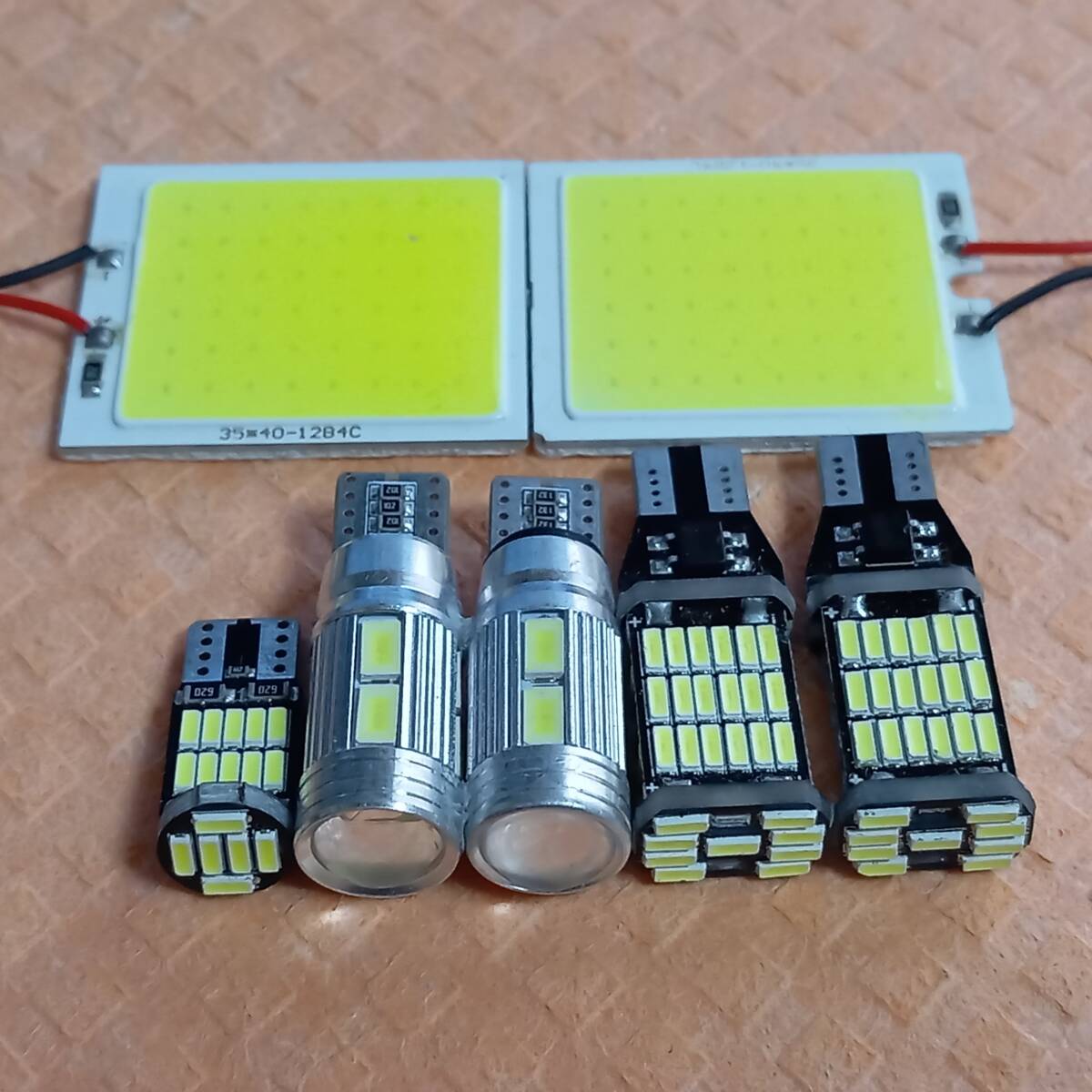 超爆光! ルークス ML21S T10 LED COBパネル ルームランプ ポジション ナンバー灯 バックランプ 7個セット ホワイト 日産 /45/10/26/c48拍卖