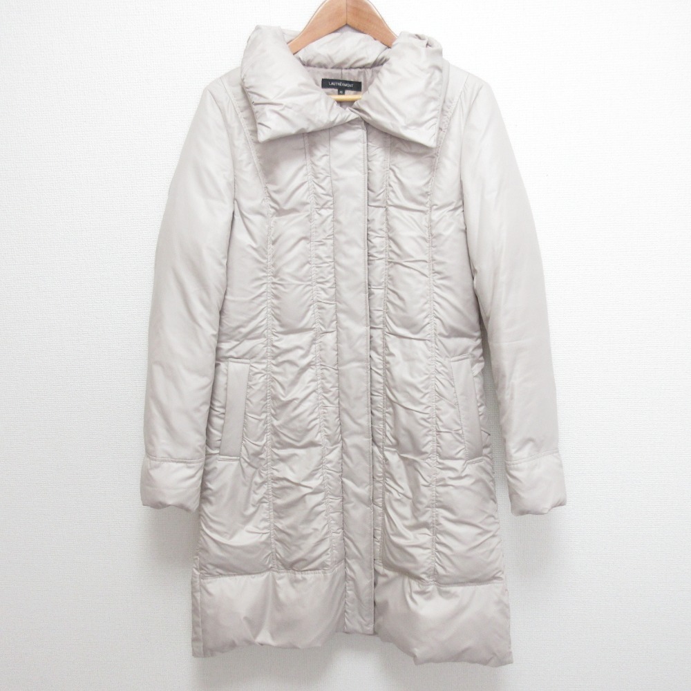 良品 LAUTREAMONT ロートレアモン ロング丈 キルティング ダウンコート サイズ40 オフホワイト拍卖