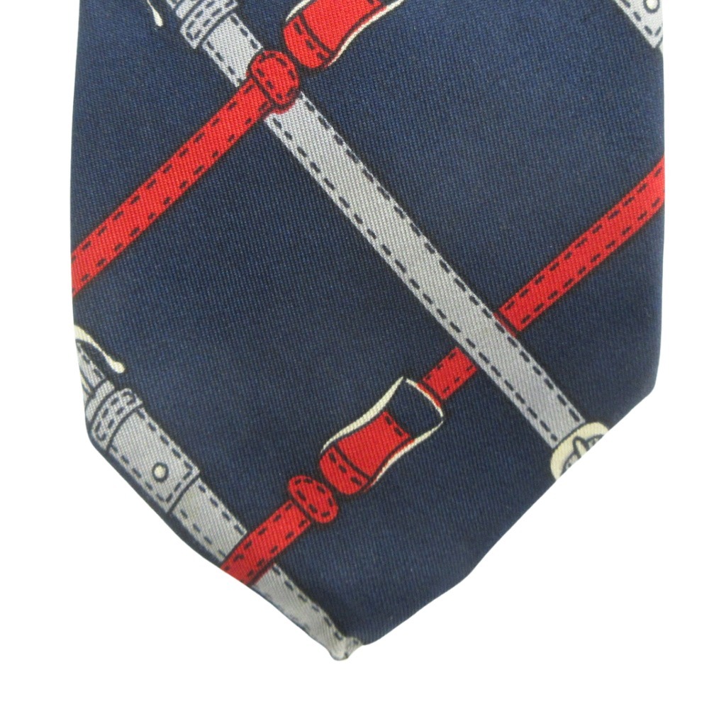 OLD GUCCI オールド グッチ ネクタイ レギュラー タイ シルク スーツ ビジネス パーティ 総柄 ヴィンテージ ビンテージ 紺拍卖