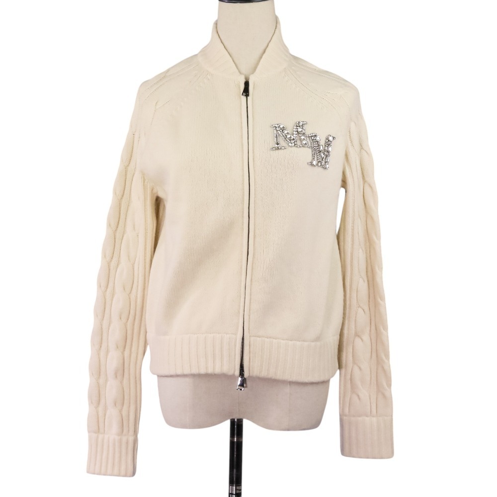 良品 23AW MAX MARA マックスマーラ ARMANDA カシミヤブレンド ニット カーディガン 2313460339 サイズS アイボリー拍卖