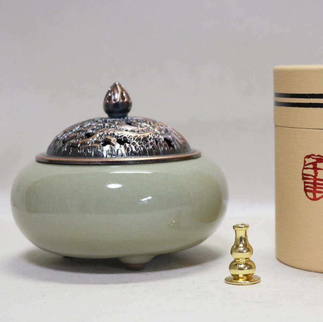 香炉 龍鳳呈祥薫炉と唐土香のセット    BC126拍卖