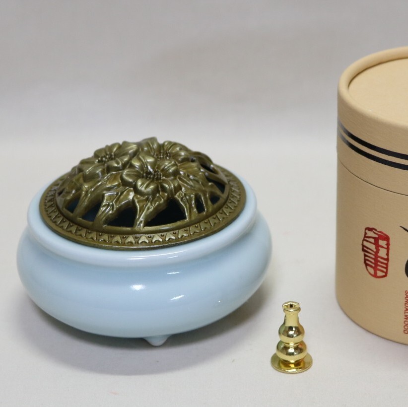 香炉 富貴花開薫炉と唐土香のセット    BC134拍卖