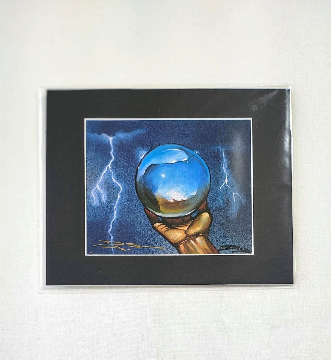 アートプリント Icy Manipulator / 氷の干渉器 MTG 直筆サイン入り Magic拍卖