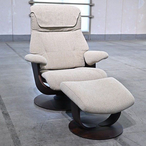 カリモク「Chitano/チターノ」リクライニングソファ オットマンセット 1P 一人掛け リビング 書斎 パーソナル 北欧テイスト karimoku拍卖