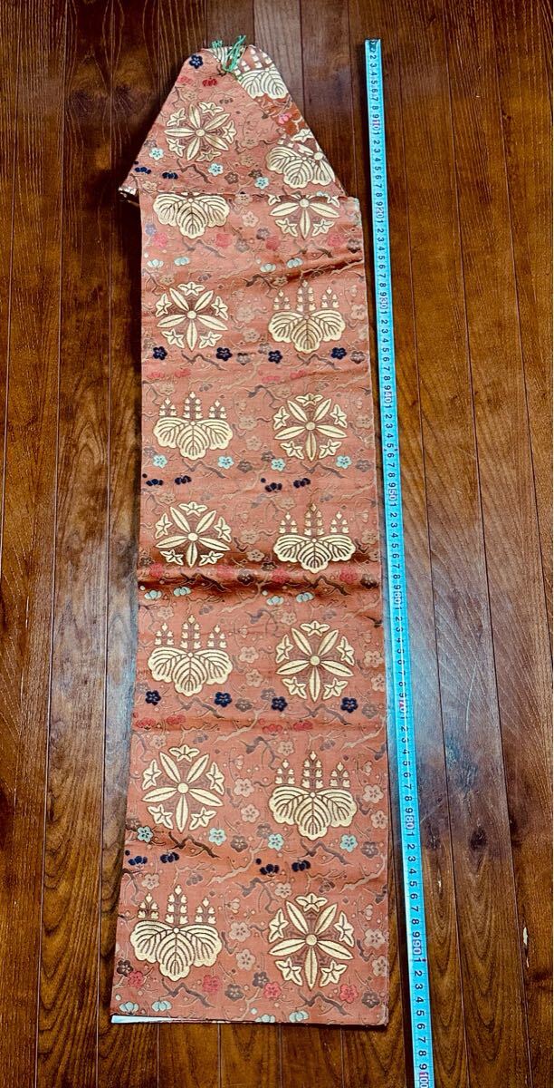 ◆曹洞宗◆金蘭◆金糸両山紋梅模様帽子◆正絹◆西陣織◆仏具◆拍卖