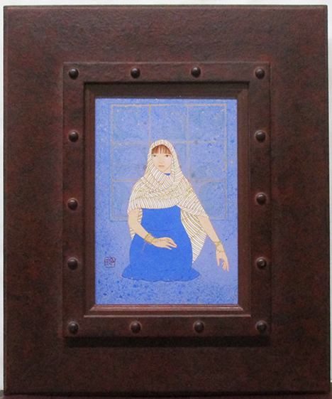 亀山玲子『耿』彩色、麻紙ボード SMサイズ 印 額、箱、黄袋付き 共シール拍卖