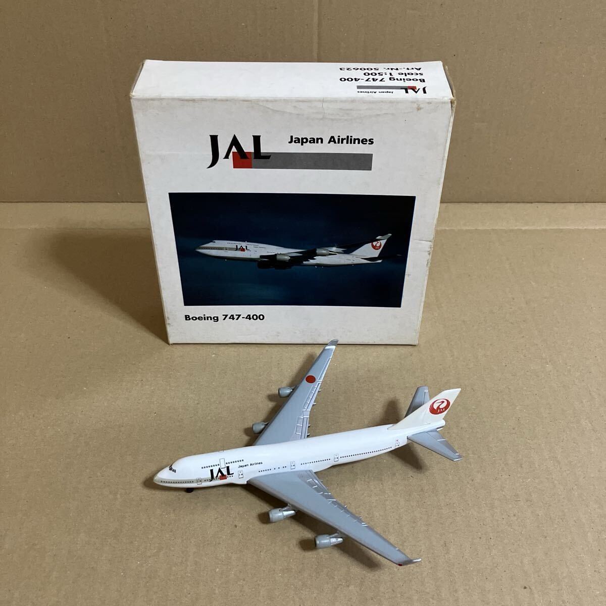 ■herpa Wings 1/500 JAL B747-400 レジ無し【中古品】■拍卖