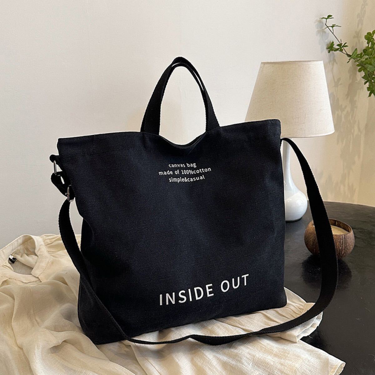 トートバッグ レディース メンズ 大容量 A4 軽量 キャンバス 送料無料 新品拍卖