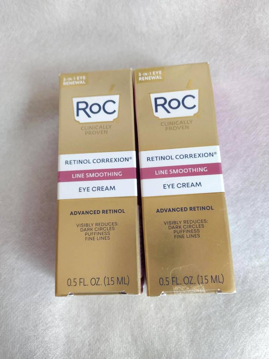 新品 ロック RoC レチノール コレクシオン アイクリーム 15ml×2本 レチノールクリーム拍卖