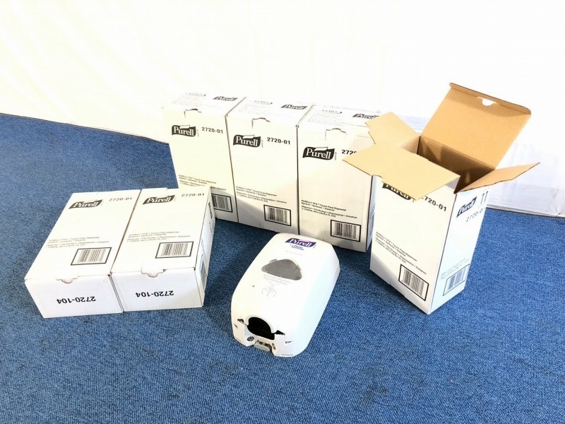 【米軍放出品】未使用品 タッチフリー消毒液ディスペンサー 6台 サニタイザーディスペンサー Purell 2720-01 (100)☆CH6L拍卖