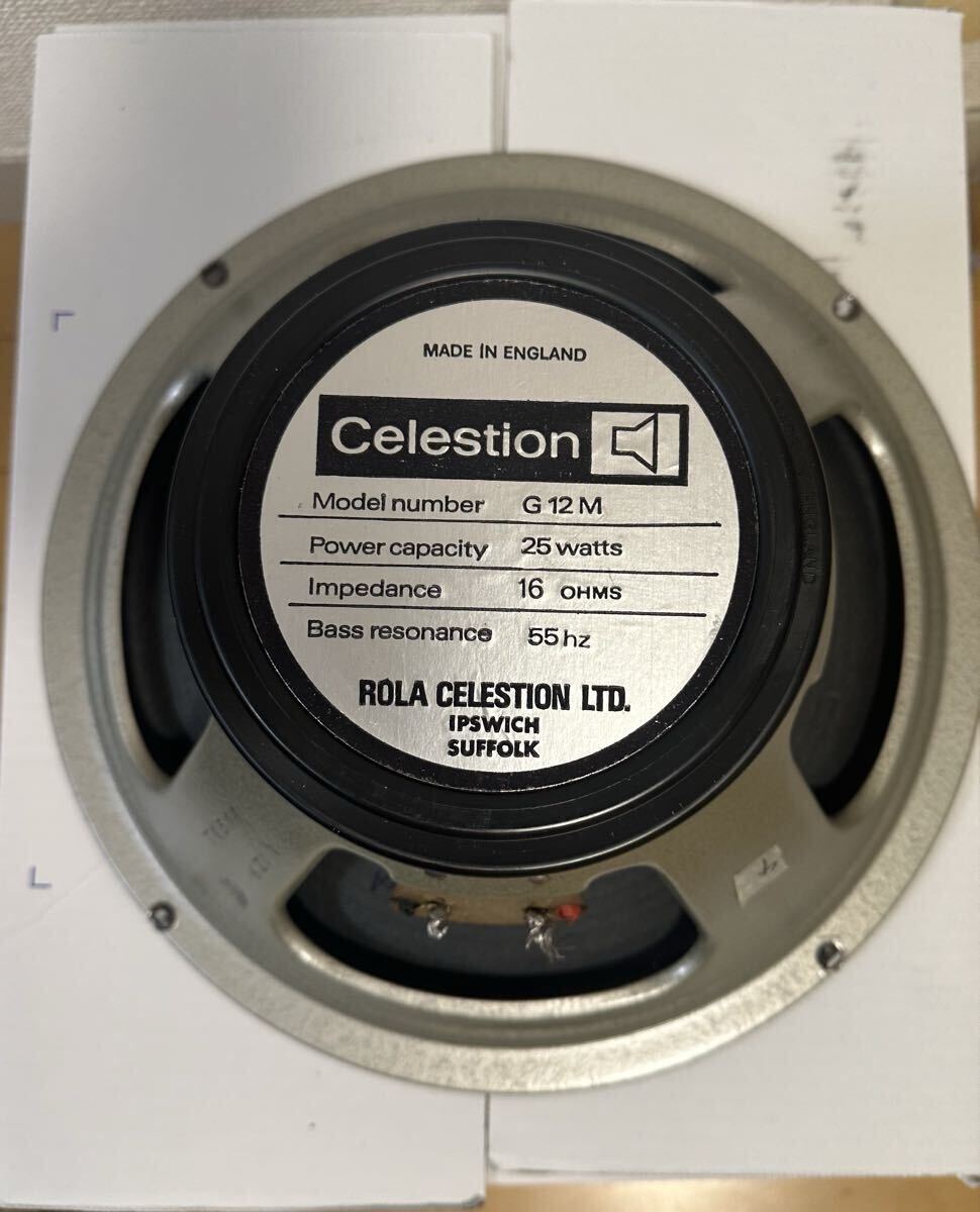 76年 Celestion G12M ヴィンテージ Blackback ブラックバック 55Hz セレッション スピーカー拍卖