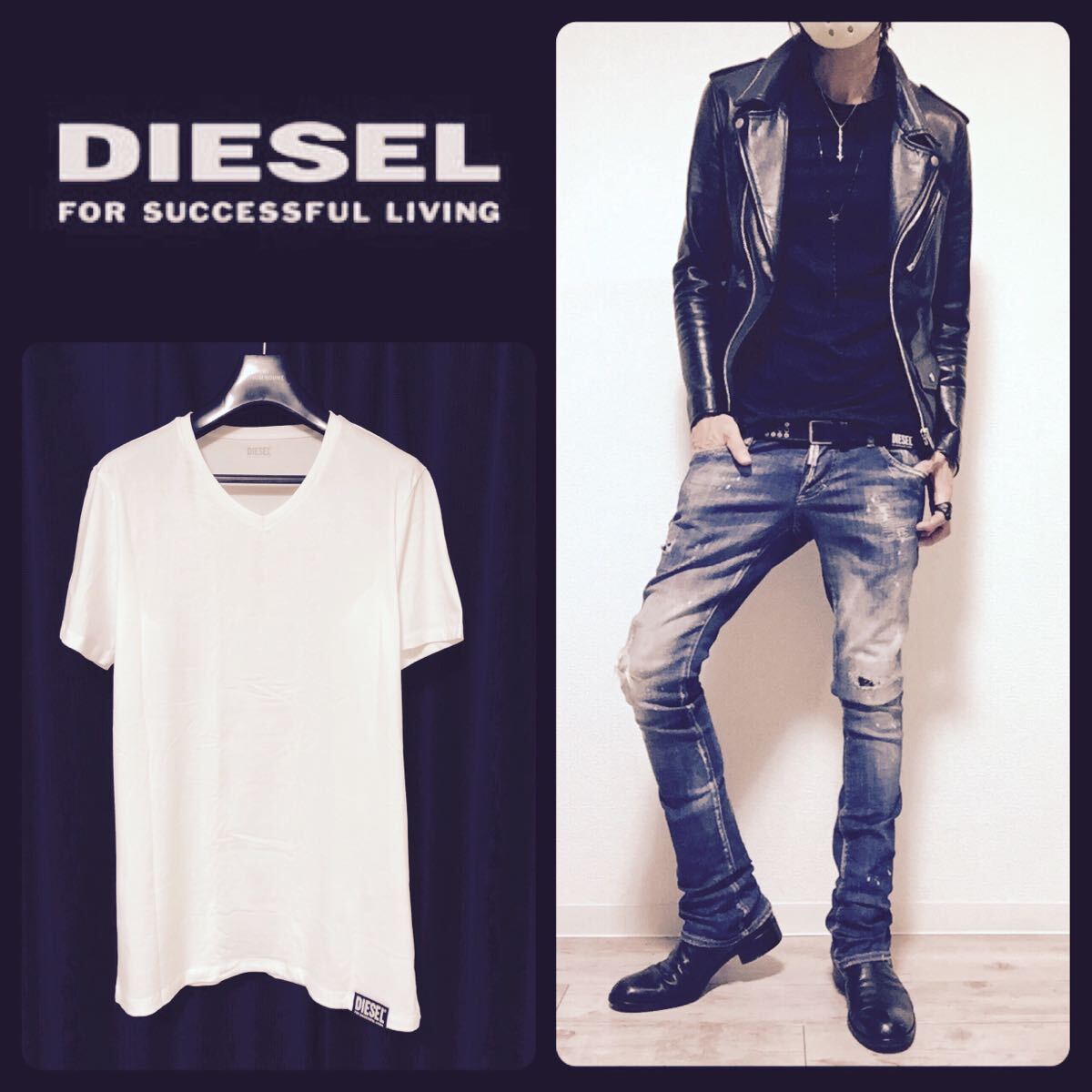 正規 DIESEL Tシャツ ストレッチモデル 新品未使用★拍卖
