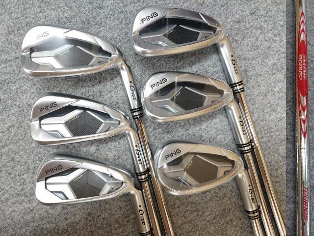 未使用品 PING ピン G430 黒ドット #6-PW/45 6本セット N.S.PRO MODUS3 TOUR 105 (S) モーダス3 グリップカラーコード:アクア 日本仕様拍卖