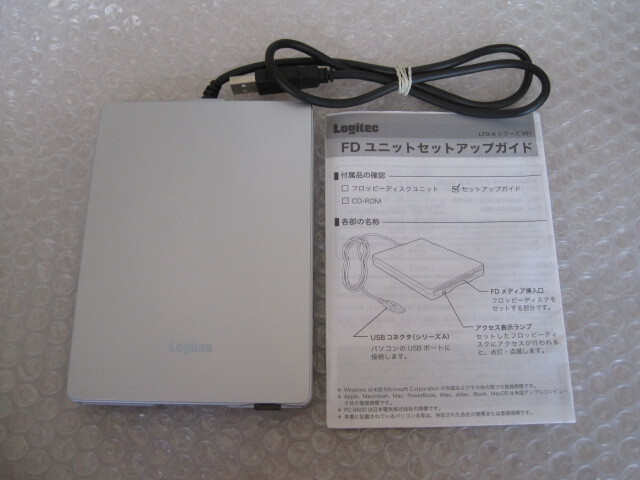 Logitec USB FDD LFD-A1USV 認識確認済み拍卖