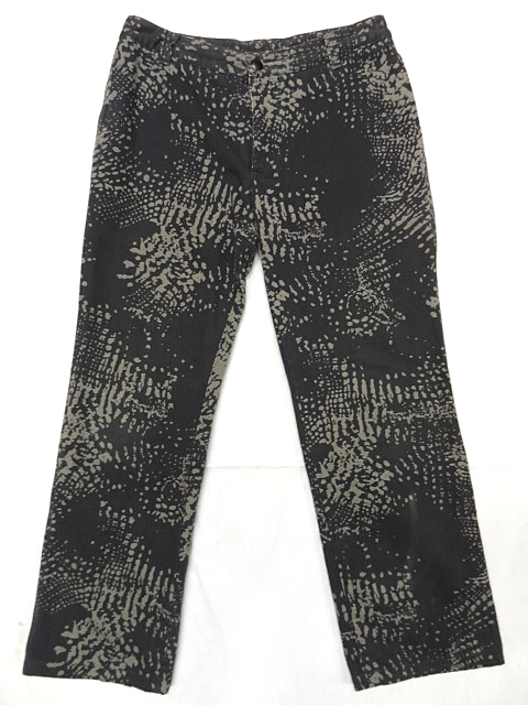 アニエス ベー スポーツ デジタル ドット 総柄 プリント コットン 7 ポケット ストレート パンツ スラックス ミリタリー カモ 迷彩 レア 色拍卖