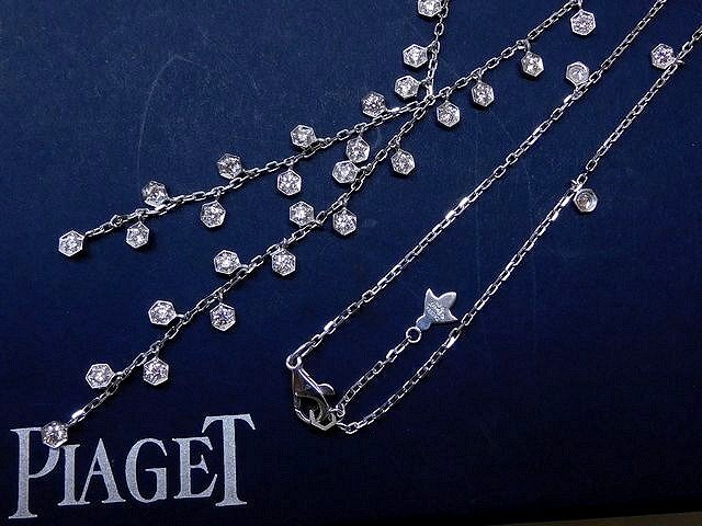 新品同様品 ピアジェ PIAGET ネックレス ☆ K18WG ホワイトゴールド ダイヤモンド マジックガーデン ハニービー アクセサリー □5H7HS拍卖