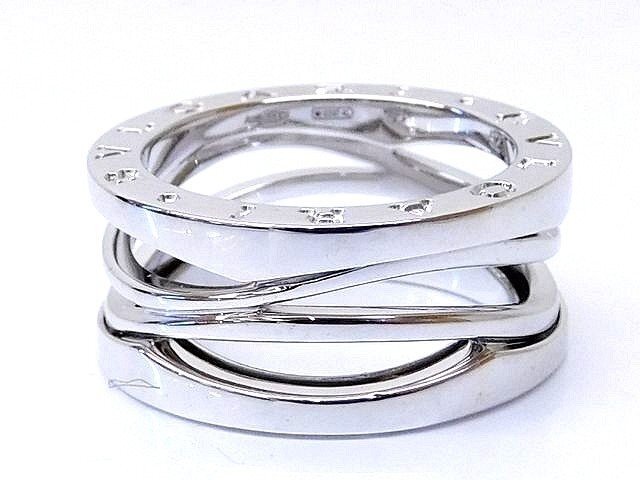 新品同様品 BVLGARI ブルガリ リング ☆ 11号 (52) B.zero1 ビーゼロワン デザイン レジェンド K18 WG レディース 指輪 □6D7HS拍卖