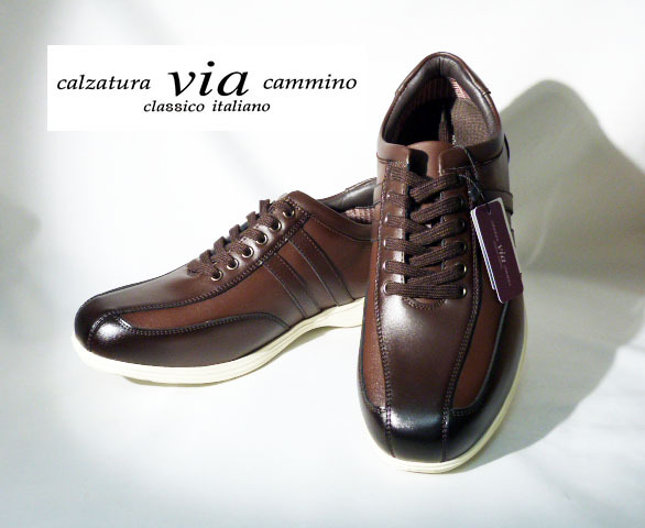 【新品】☆madras☆マドラス・ヴィア カミーノ via cammino ソフト&ライトカジュアル レースアップシューズVC7702 DBR 25.5cm\16500を拍卖