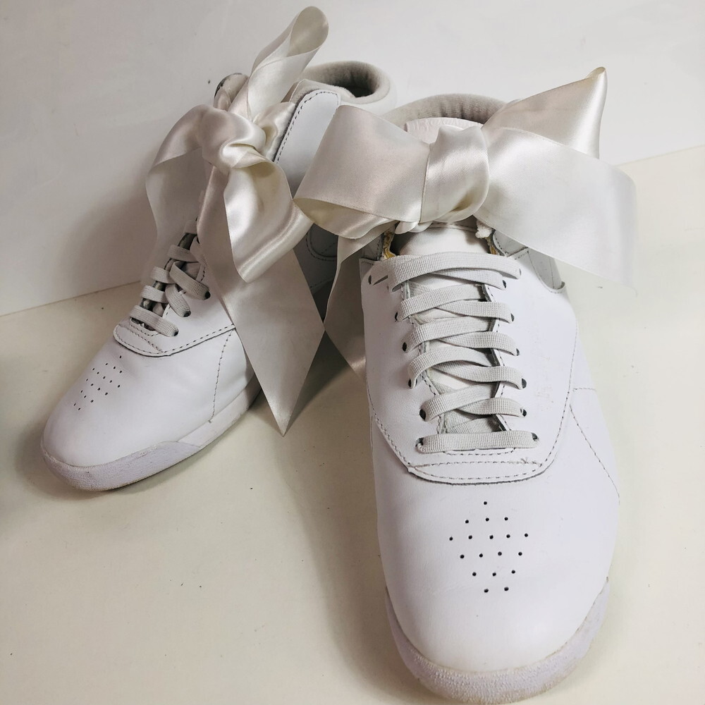 ICH【中古】Reebok リーボック ハイカットスニーカー リボン付 CM8903 ホワイト サイズ24cm〈166-250818-AA-01-ICH〉拍卖