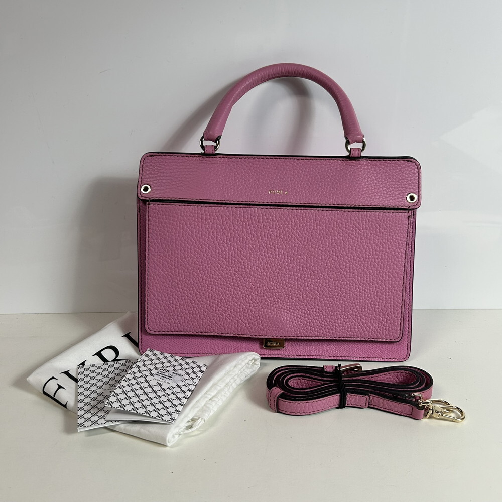 ICH 【中古美品】 FURLA フルラ 2WAY ハンドバッグ ショルダーバッグ レザー ピンク 〈180-250820-SM-13-ICH〉拍卖