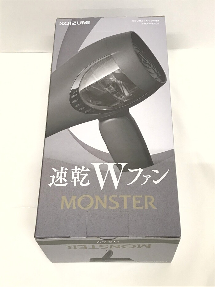 FUZ 【未使用品】 KOIZUMI コイズミ MONSTER モンスター ダブルファンドライヤー KHD-W820 〈101-250825-YS-6-FUZ〉拍卖