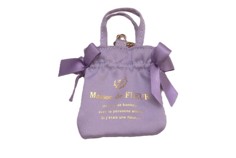 MIN【中古】 Maison de FLEUR メゾンドフルール ミニチャーム バッグモチーフ ラベンダー トートバッグ〈180-250807-SS-05-ICH〉拍卖