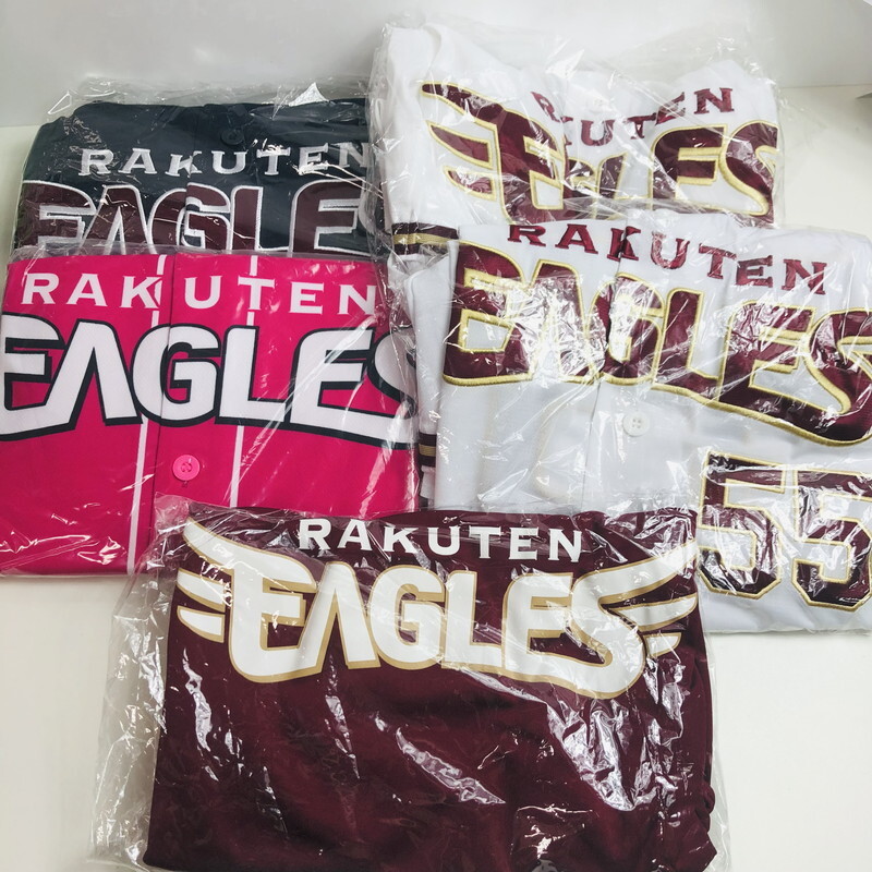 ICH【未使用品】東北楽天ゴールデンイーグルス ユニフォーム,Tシャツ 5着セット(浅村、安田、辰巳)〈123-250827-AA-06-ICH〉拍卖