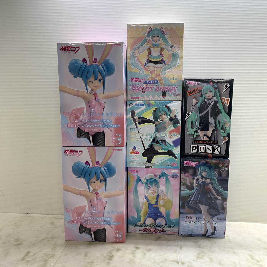 MIN【未使用品】初音ミク プライズ フィギュア まとめ おでかけドレス ロリポップ Project DIVA 15th Ver. ほか〈054-250803-CN-08-MIN〉拍卖
