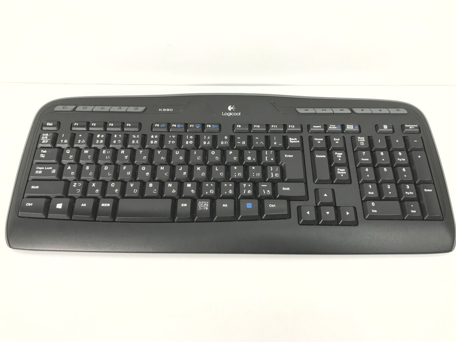 FUZ 【ジャンク品】 Logicool ロジクール ワイヤレスキーボード K330 ※レシーバー欠品・一部キー不具合あり〈088-250804-YS-6-FUZ〉拍卖