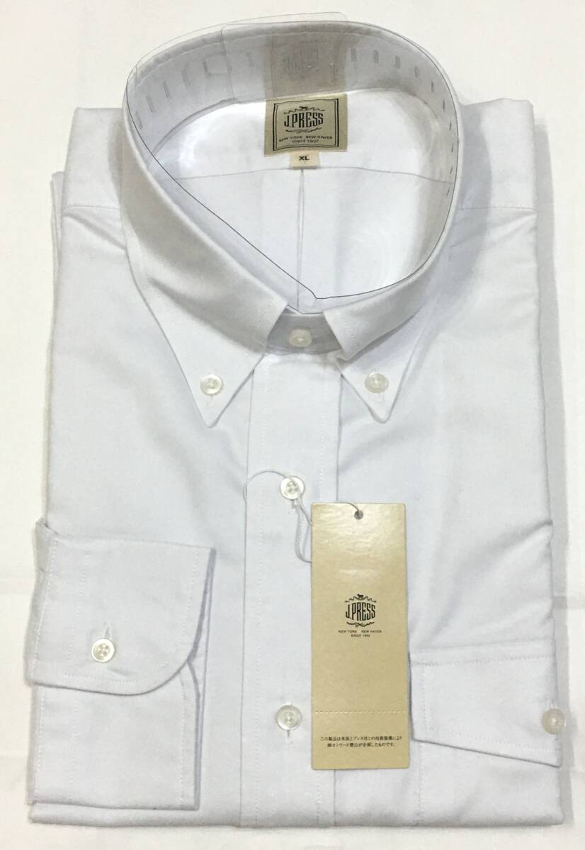 J.PRESS 長袖 オックスフォードボタンダウン XL ホワイト ジェイプレス オンワード拍卖